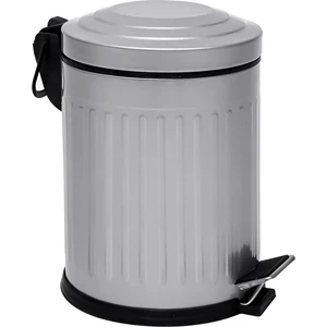 Vintage Çöp Kovası Çizlili Gri 5 Lt