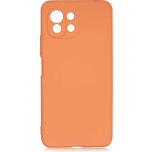 Case 4U Xiaomi Mi 11 Lite Kılıf Kamera Korumalı Içi Kadife Logosuz Mara Lansman Silinebilir Kılıf Turuncu
