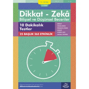 10 Dakikalık Testler (9 - 10 Yaş 4.kitap, 265 Etkinlik) / Dikkat – Zekâ & Bilişsel ve Düşünsel Beceriler - Alison Primrose