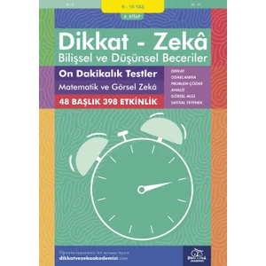 On Dakikalık Testler Matematik ve Görsel Zeka (9 - 10 Yaş 6.kitap, 398 Etkinlik) / Dikkat – Zekâ & Bilişsel ve Düşünsel Beceriler - Michellejoy Hughes