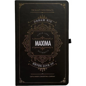 Maxıma Çizgisiz Defter Siyah