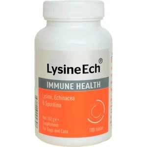 Lysine Ech ( Immune Health ) 100 Tablet L-Lysine+Echinacea+Spirulina Kedi ve Köpek Vitamini