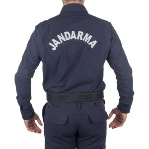 Asker Vadisi Jandarma Asayiş Kışlık Takım Gömlek-Pantolon Lacivert Renk Atmaz