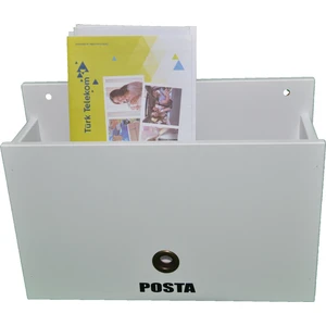 Ahşap Posta Kutusu Beyaz