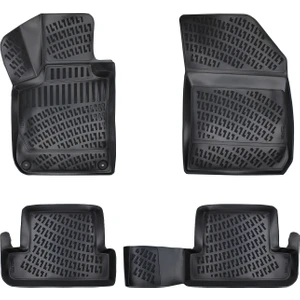 Peugeot 308 2014-2021  3D Havuzlu Paspas Siyah