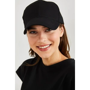 Cosmo Outlet Düz Renk Basic Pamuklu Unisex Siyah Şapka