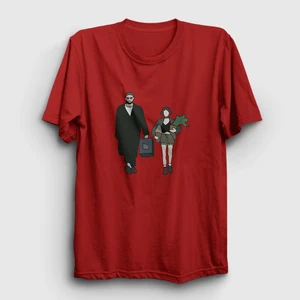 Unisex Kırmızı Walk Film Leon T-Shirt