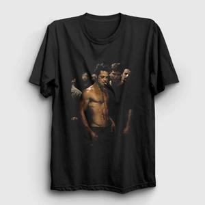 Unisex Siyah Tyler Durden Film Dövüş Kulübü Fight Club T-Shirt