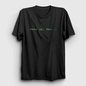 Unisex Siyah Wake Up Neo Film The Matrix T-Shirt