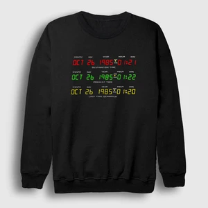 Unisex Siyah Time Film Geleceğe Dönüş Back To The Future Sweatshirt