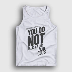 Unisex Beyaz Rule Film Dövüş Kulübü Fight Club Atlet
