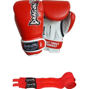 Attack 5 Boks Eldiveni Yeni Attack Boks Eldiveni ve Bandaj 2'li Set