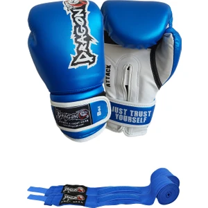 Attack 5 Boks Eldiveni Yeni Attack Boks Eldiveni ve Bandaj 2'li Set