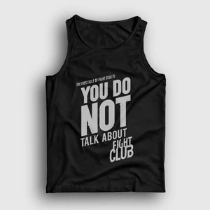 Unisex Siyah Rule Film Dövüş Kulübü Fight Club Atlet