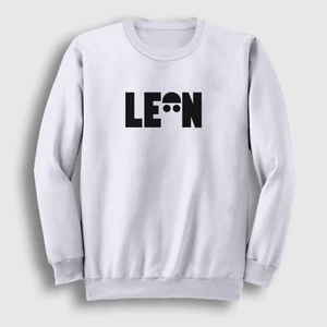Unisex Beyaz Cap Film Leon Sweatshirt