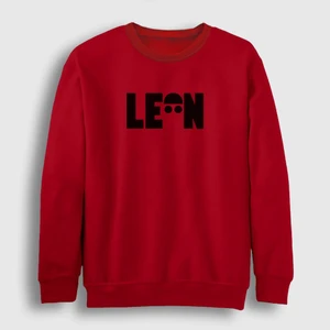 Unisex Kırmızı Cap Film Leon Sweatshirt