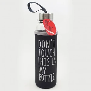 Hediye Kesesi Kişiye Özel Isimli Renkli Kılıflı Cam Su Şişesi 500 ml