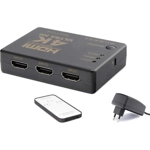 HDMI Dağıtıcı Swıtch 4K 3 Giriş 1 Çıkış Hadron HD-236