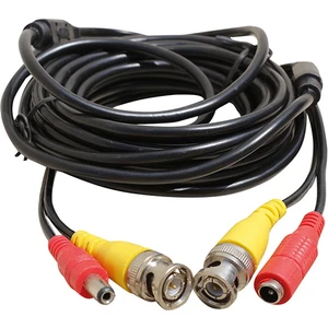 Bnc-Bnc Kablo+Power Kablo Dişi-Erkek Jacklı 20 Metre