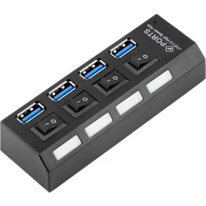 PM-11365 4 Port Anahtarlı USB 3.0 30 cm Kablolu USB Hub Çoklayıcı