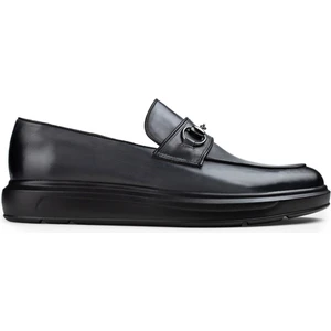 Hakiki Deri Gri Tokalı Comfort Erkek Loafer
