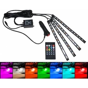 12V 4'lü Ayakaltı LED Lamba Uzaktan Kumandalı