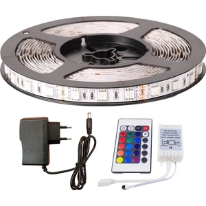 Amber LED Rgb Şerit LED 1 Metre Tak Çalıştır 24 Tuşlu Kumandalı 5050 3 Çipli