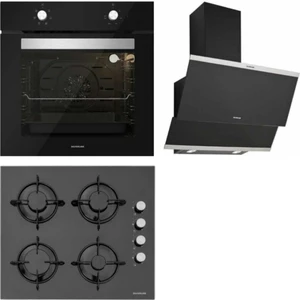Cam Ankastre Set (BO6501B01 - CS5349B01 - 3420 Classy 60 Siyah)