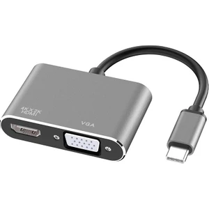 4728 USB Type C To HDMI VGA 3.1 4K Çevirici Dönüştürücü Adaptör