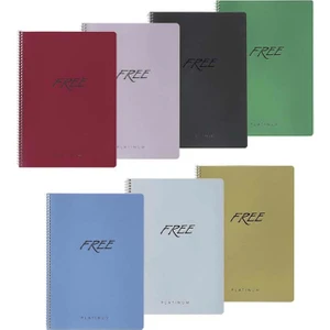 A4 120 Yaprak Kareli Pp Kapak Free Platinum Defter