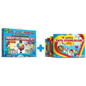 Adeda Yayıncılık Dikkati Güçlendirme Seti 7 Yaş +Tatil Etkinleri 1. Sınıf