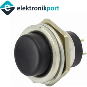 16MM Siyah Push Buton Metal DS-212 IC-180