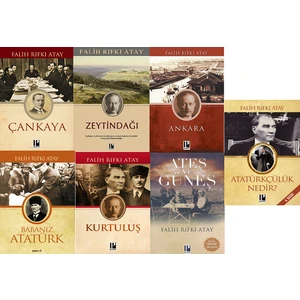 7 Kitap Set - Çankaya - Zeytindağı - Babanız Atatürk - Ateş ve Güneş - Falih Rıfkı Atay