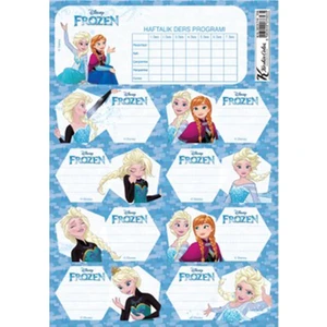 Keskin Color Frozen Ders Program Etiketi