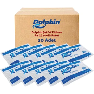 Şeffaf Eldiven Pe (L) 100lü Paket 30 Adet