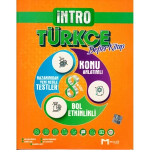 Mozaik Yayınları 8. Sınıf Türkçe Intro Defter Kitap
