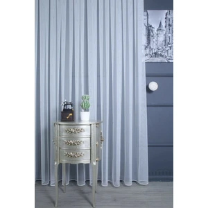 Grek Petek Zemin 1-3 Sık Pileli Etekleri Kurşunlu Tül Perde