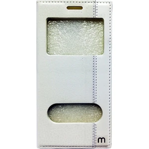Smart Tech Samsung Galaxy S3 Mini Pencereli Kapaklı Magnum Kılıf Beyaz