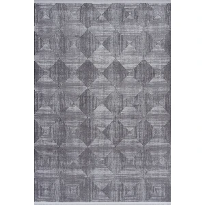 Seyran Halı Roma 423 Antrasit Seyran Halı Modern Desen Makine Halısı