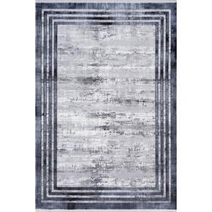 Seyran Halı Roma 417 Gri Mavi Seyran Halı Modern Desen Makine Halısı