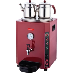 Silver Elit Çay Makinesi Kırmızı 23 Lt