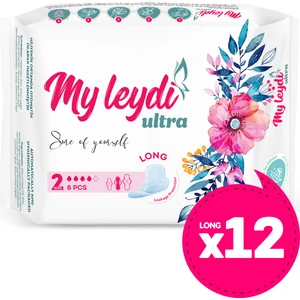 Ultra Hijyenik Ped Uzun 8'li 12 Paket