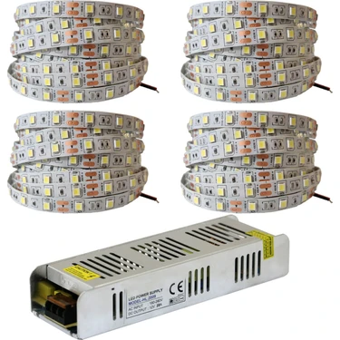 Amber LED 4040 Yeni Nesil Şerit LED 20 Metre Günışığı + 20 Amper 240W LED