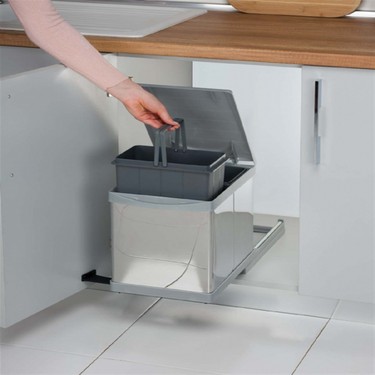 sas dolap ici tezgah alti rayli mutfak cop kovasi 16 litre fiyati