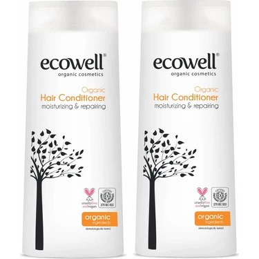 Ecowell Organik Saç Bakım Kremi 2'li Set (2x300