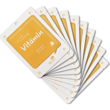MJCARE On Vitamin Mask 10'lu - Aydınlatıcı ve Canlandırıcı Vitamin Bombası Yüz