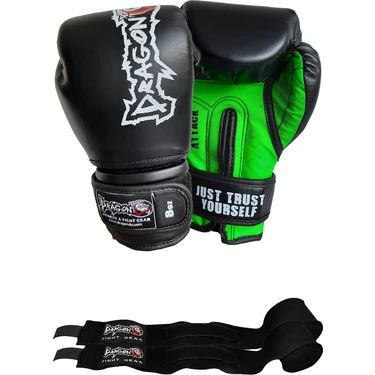 Dragon Attack 5 Boks Eldiveni Yeni Attack Boks Eldiveni ve Bandaj 2'li
