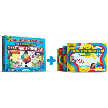 Adeda Yayıncılık Dikkati Güçlendirme Seti 7 Yaş +Tatil Kitabı