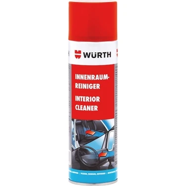 Würth Araç İçi Temizleme Spreyi - Antistatik Özellikli, Nikotin ve Toz Giderici Köpük, 500 ml, Tüm