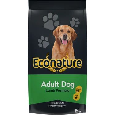 Econature Kuzu Etli Yetişkin Köpek Maması